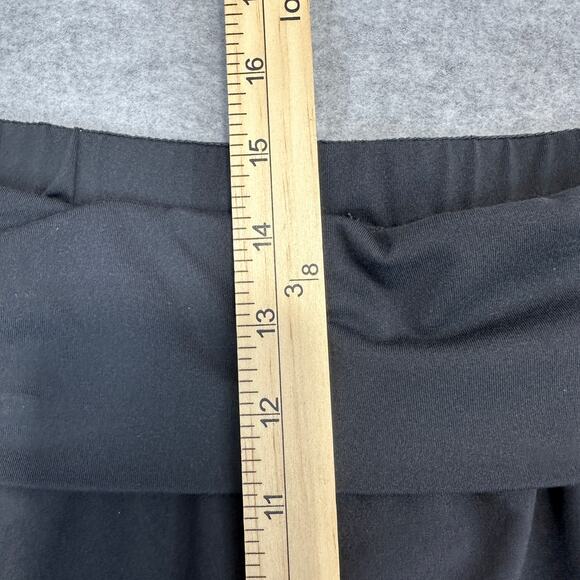 Fabletics Labaree Jogger Pants WMNS 2XL Black High Rise Fold Over Waist Cropped - Picture 10 of 13